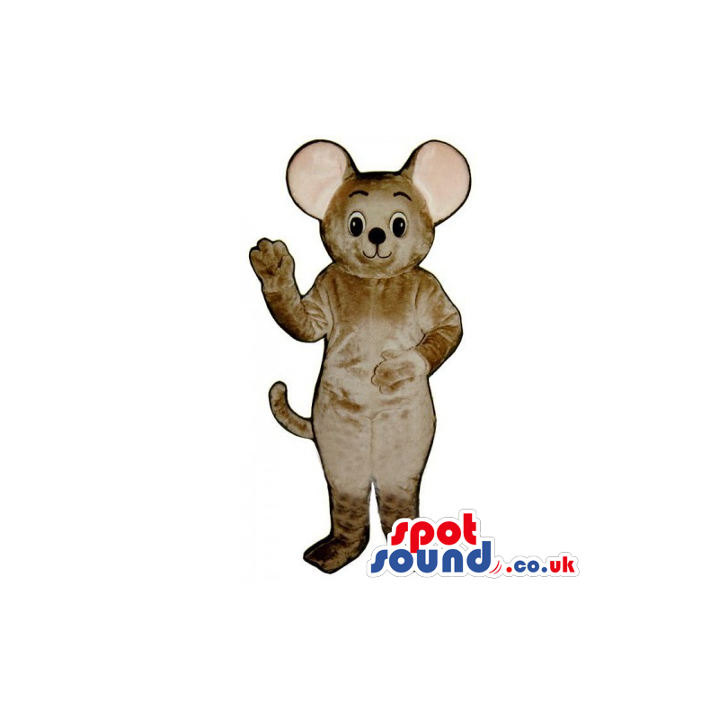 Customizable Plain All Grey Mouse Animal Plush Mascot - Custom