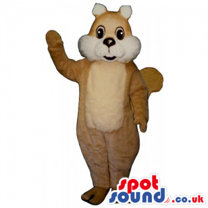 Customizable Brown And White Chipmunk Animal Mascot - Custom