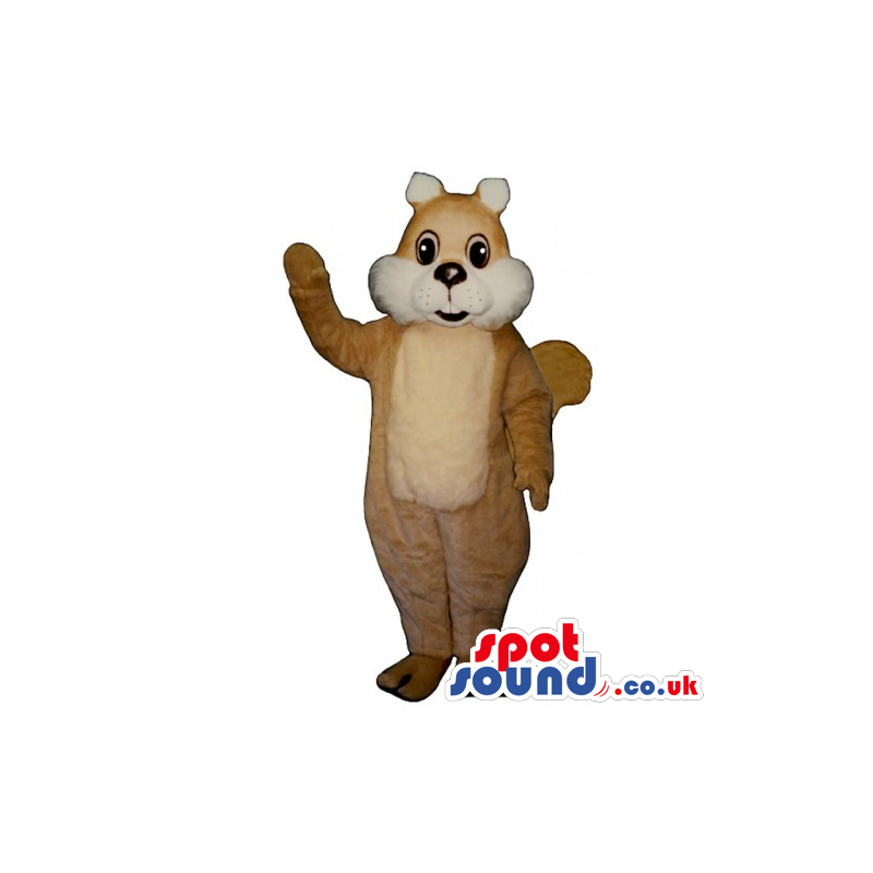 Customizable Brown And White Chipmunk Animal Mascot - Custom