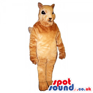 Customizable Cute Innocent All Brown Chipmunk Mascot - Custom