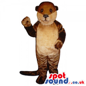 Customizable Brown And Beige Hamster Animal Pet Mascot - Custom