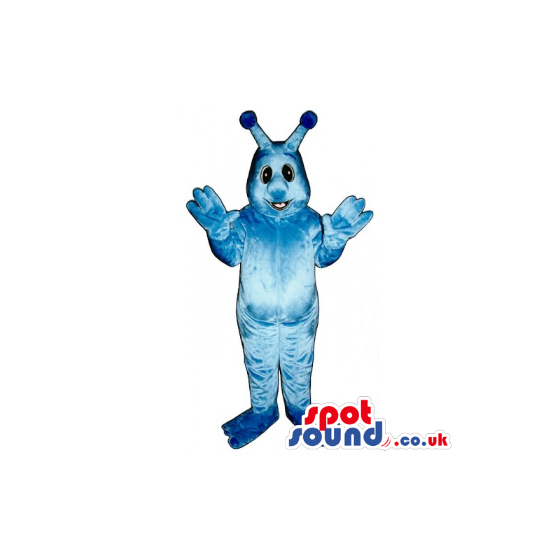 Customizable Cute All Blue Plush Monster Creature Mascot -