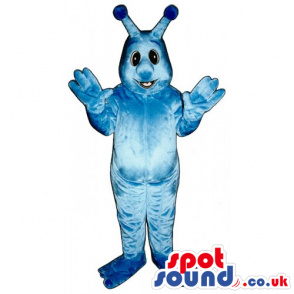 Customizable Cute All Blue Plush Monster Creature Mascot -