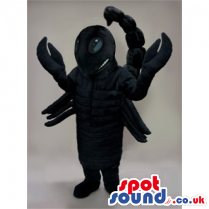 Customizable All Black Plush Scorpion Animal Mascot - Custom