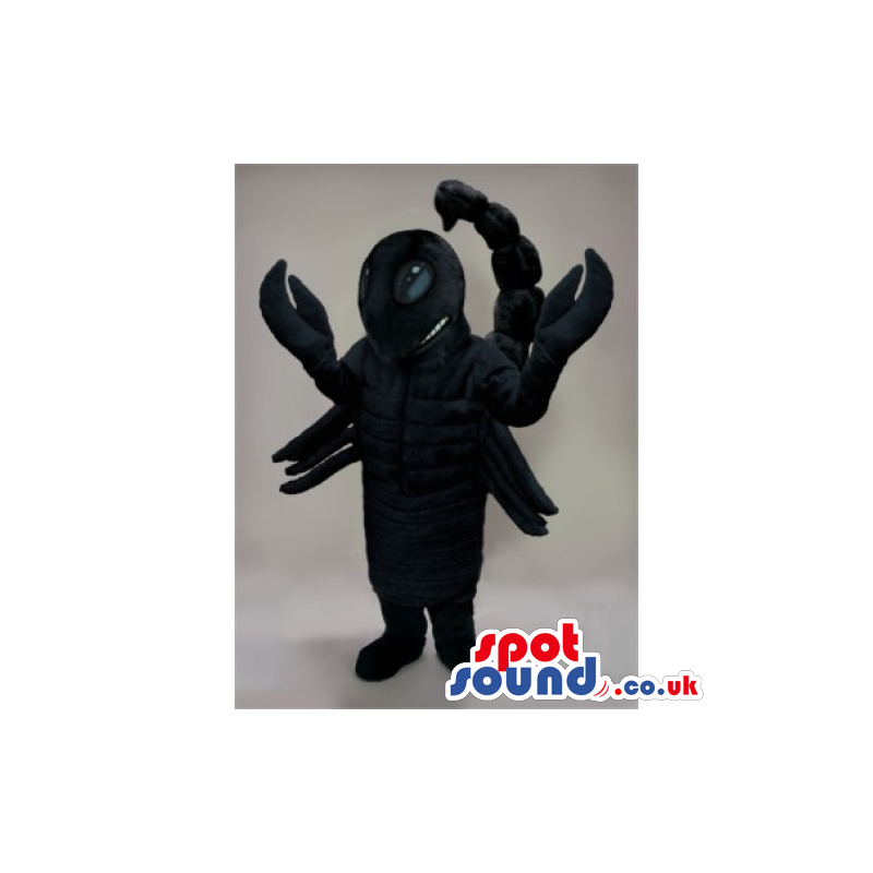 Customizable All Black Plush Scorpion Animal Mascot - Custom