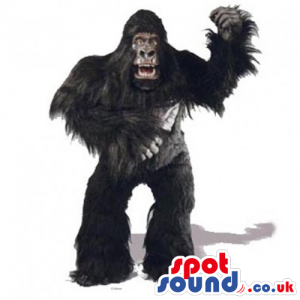 Realistic Black Gorilla King-Kong Character Animal Mascot -