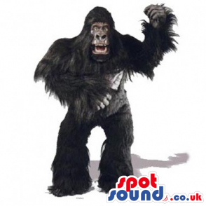 Realistic Black Gorilla King-Kong Character Animal Mascot -