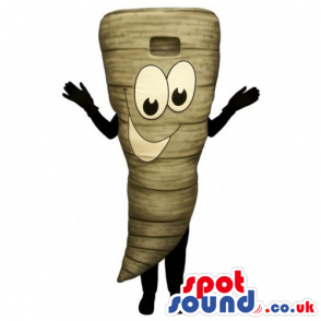 Customizable Turnip Vegetable Mascot With Funny Face - Custom
