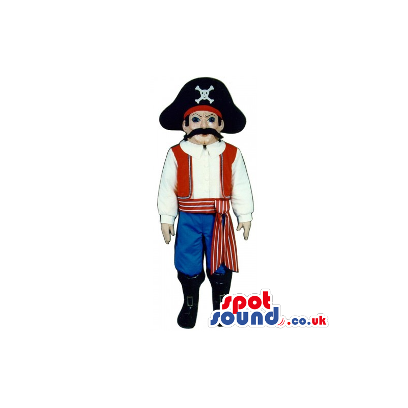 Customizable Pirate Human Mascot With Special Garments - Custom