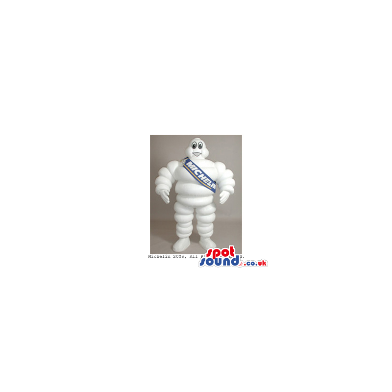 Famous Michelin Tyre Brand Name White Character Mascot - Custom