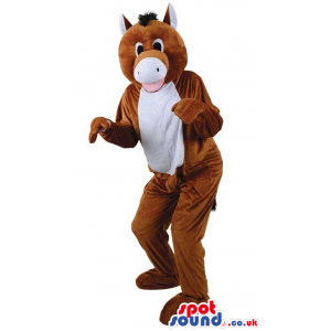 Brown girl mascot with donkey ears - Our mascots Sizes L (175-180CM)