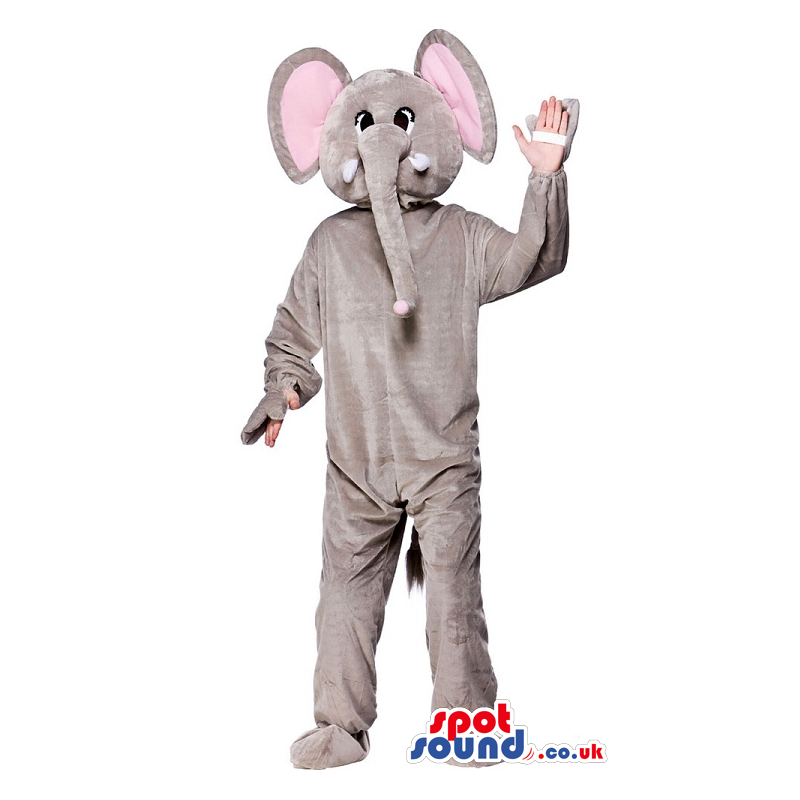 Elephant Mascot With Comfortable Option For Your Hands - Custom