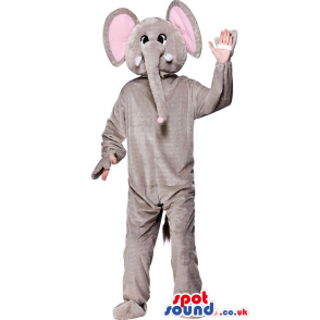 Elephant Mascot With Comfortable Option For Your Hands - Custom