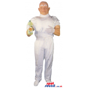 Mr. Clean Iconic Popular Human Mascot And Brand Name - Custom