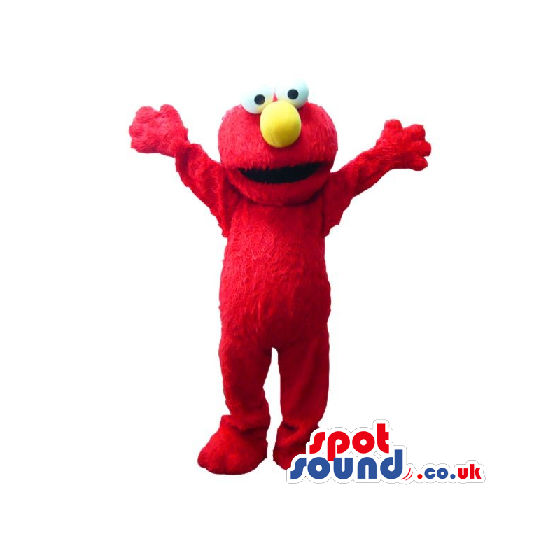Buy Mascots Costumes in UK - Red And Hairy Elmo Sesame Street Tv Cartoon  Character Sizes L (175-180CM)