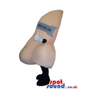 Customizable Big Nose Mascot With Nasal Strap For Text - Custom