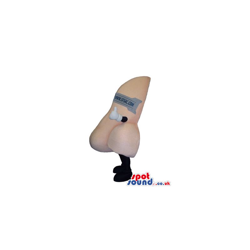 Customizable Big Nose Mascot With Nasal Strap For Text - Custom