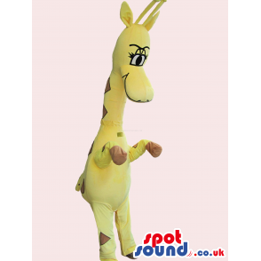 Customizable Yellow Giraffe Cute Plush Animal Mascot - Custom