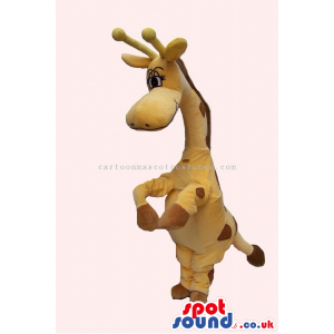 Customizable Yellow Giraffe Cute Plush Animal Mascot - Custom