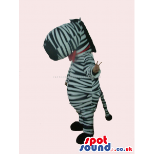 Customizable Zebra Plush Animal Mascot With Huge Head - Custom