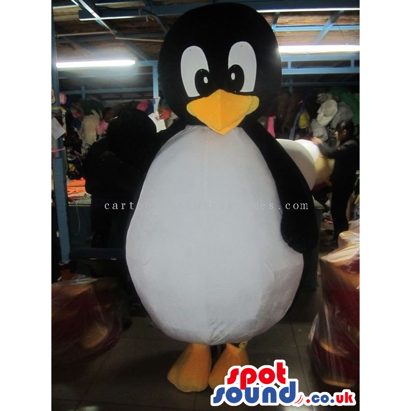 Big Penguin Animal Plush Mascot With Huge Round Body - Custom