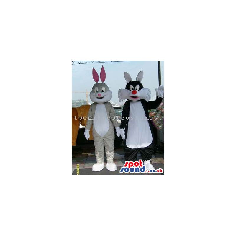 Sylvester Cat And Bugs Bunny Cartoon Character Mascots - Custom