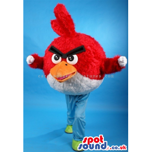 Red Angry Birds Video Game Popular Character Mascot - Custom