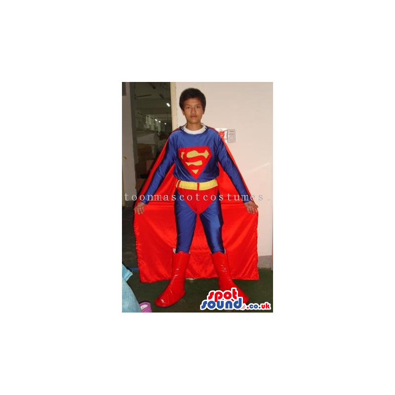 Superman Costume In Varied Sizes For Halloween And Events -
