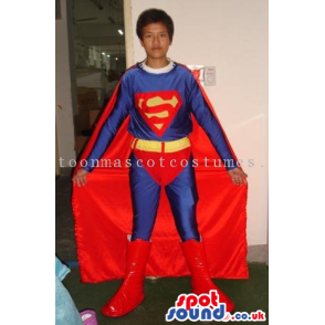 Superman Costume In Varied Sizes For Halloween And Events -