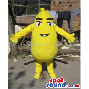 Customizable Catchy Yellow Creature Fantasy Mascot - Custom