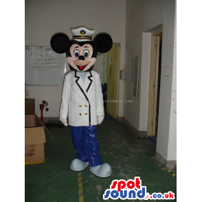 Mickey Mouse Disney Character Wearing Flight Pilot Uniform -