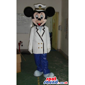 Mickey Mouse Disney Character Wearing Flight Pilot Uniform -