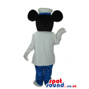 Mickey Mouse Disney Character Wearing Flight Pilot Uniform -