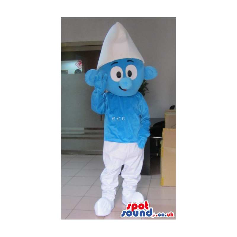 It Smurfs Smurfy Blue Character Tv Cartoon Mascot - Custom