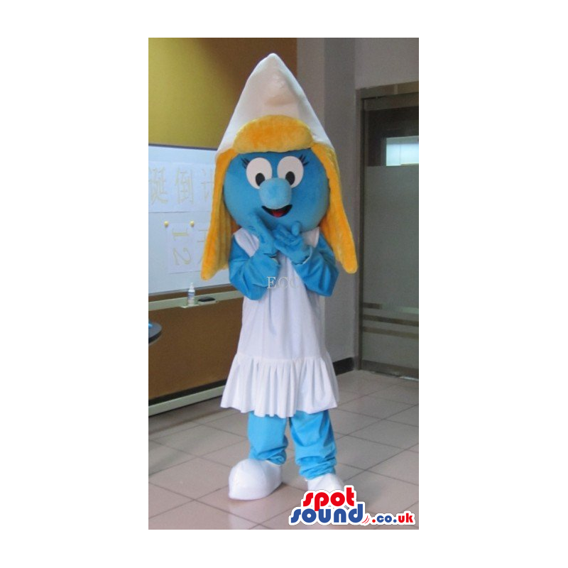 It Smurfs Girl Smurfette Character Tv Cartoon Mascot - Custom