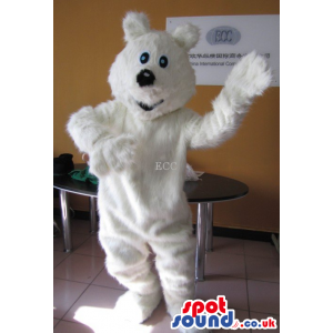 Plain White Polar Bear Plush Animal Mascot Character - Custom