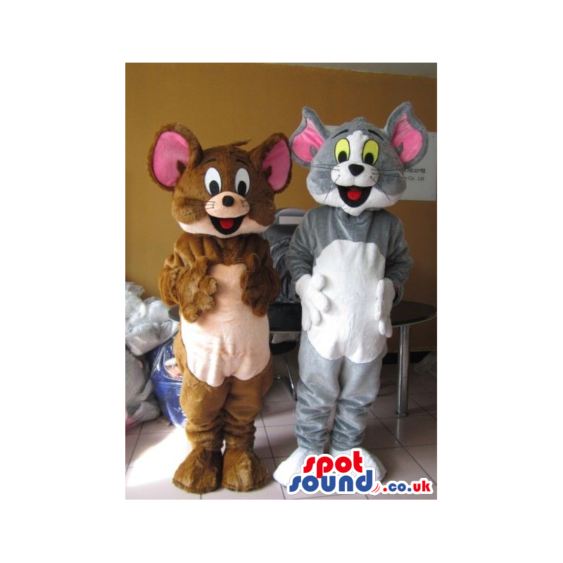 Tom And Jerry Cat And Mouse Couple Cartoon Character Mascots -