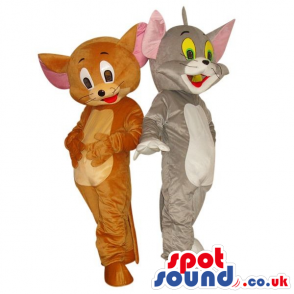 Tom And Jerry Cat And Mouse Couple Cartoon Character Mascots -