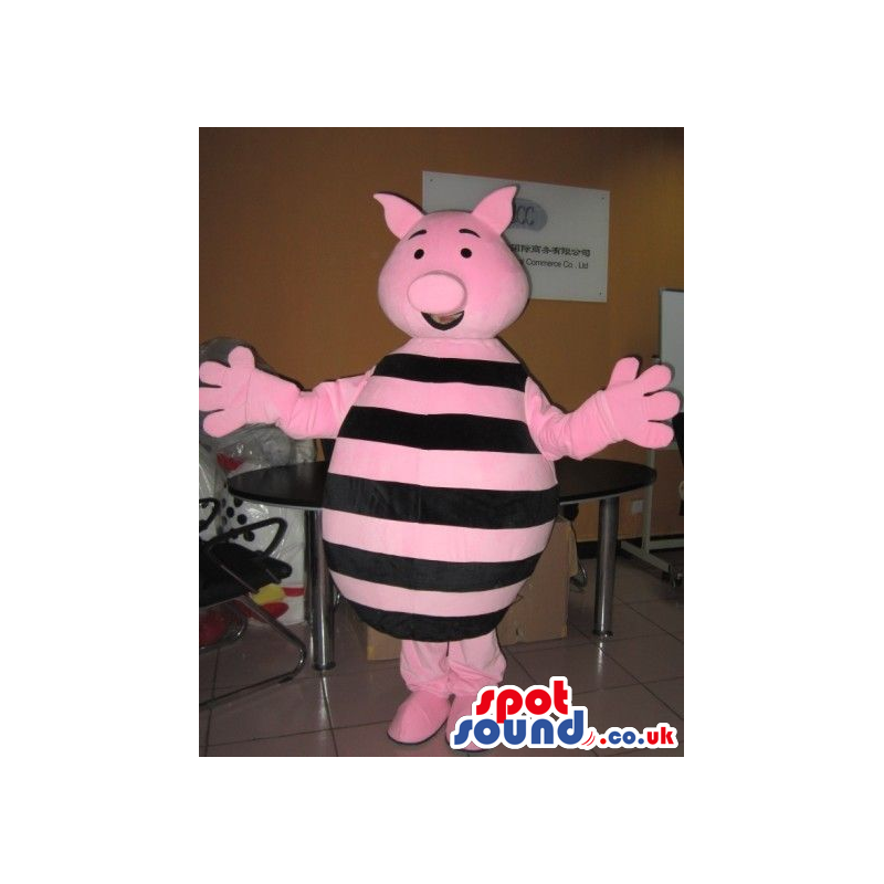 Piglet Pig Character Mascot From Winnie It Pooh Popular Cartoon