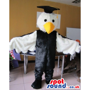 Cute Owl Animal Bird Plush Mascot Wearing A Graduation Hat -