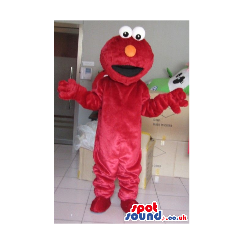 Elmo Red Character Mascot From Tv Show Sesame Street - Custom