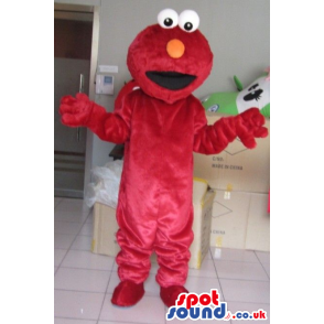 Elmo Red Character Mascot From Tv Show Sesame Street - Custom