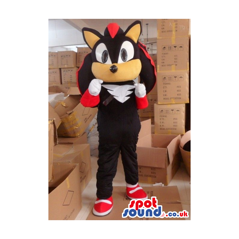 Popular Video Game Character Shadow It Hedgehog Mascot - Custom