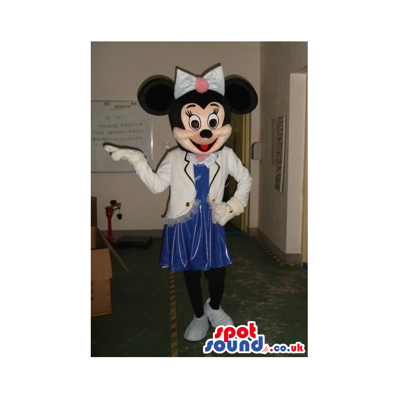 Minnie Mouse Disney Mascot Wearing Flight Attendant Mascot -