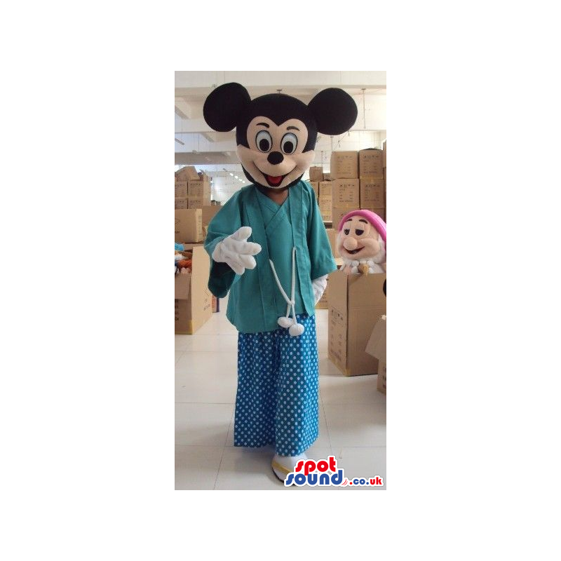 Mickey Mouse Disney Cartoon Character Wearing Doctor Clothes -