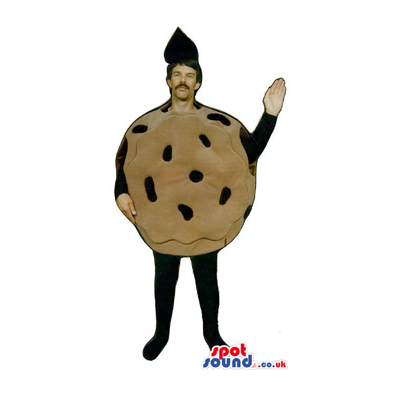 Chocolate Chip Cookie Snack Food Mascot Or Disguise - Custom