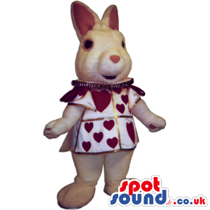 Alice In Wonderland Character Rabbit Wearing A Dress With