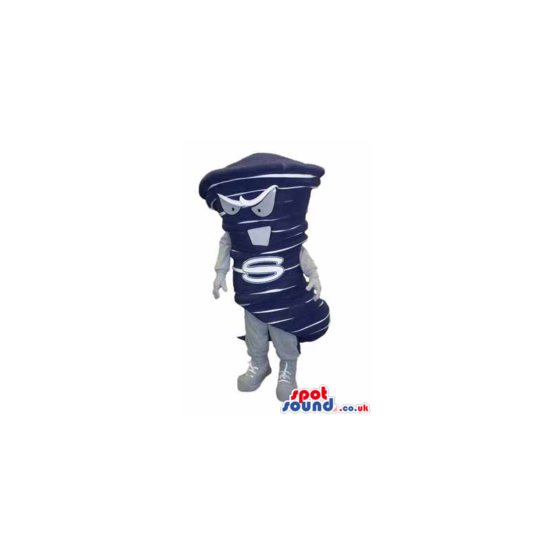 Angry Tornado Mascot With Space For Logo Or Brand Name - Custom