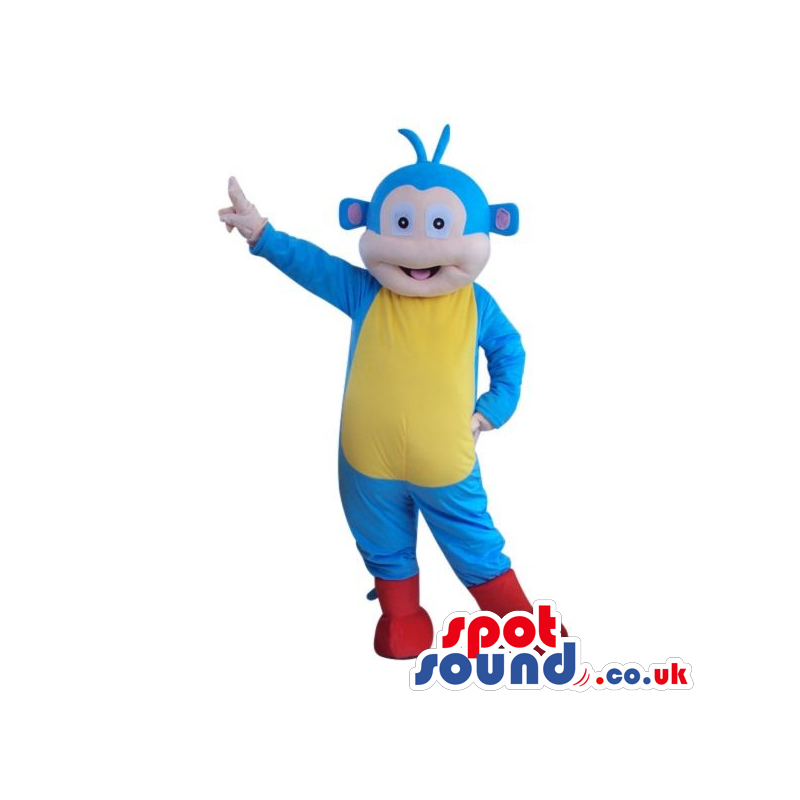 Buy Mascots Costumes in UK - Blue Monkey Dora The Explorer Plush Character  Mascot Sizes L (175-180CM)