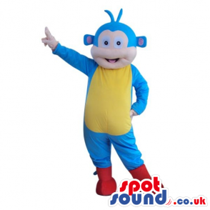 Blue Monkey Dora The Explorer Plush Character Mascot - Custom